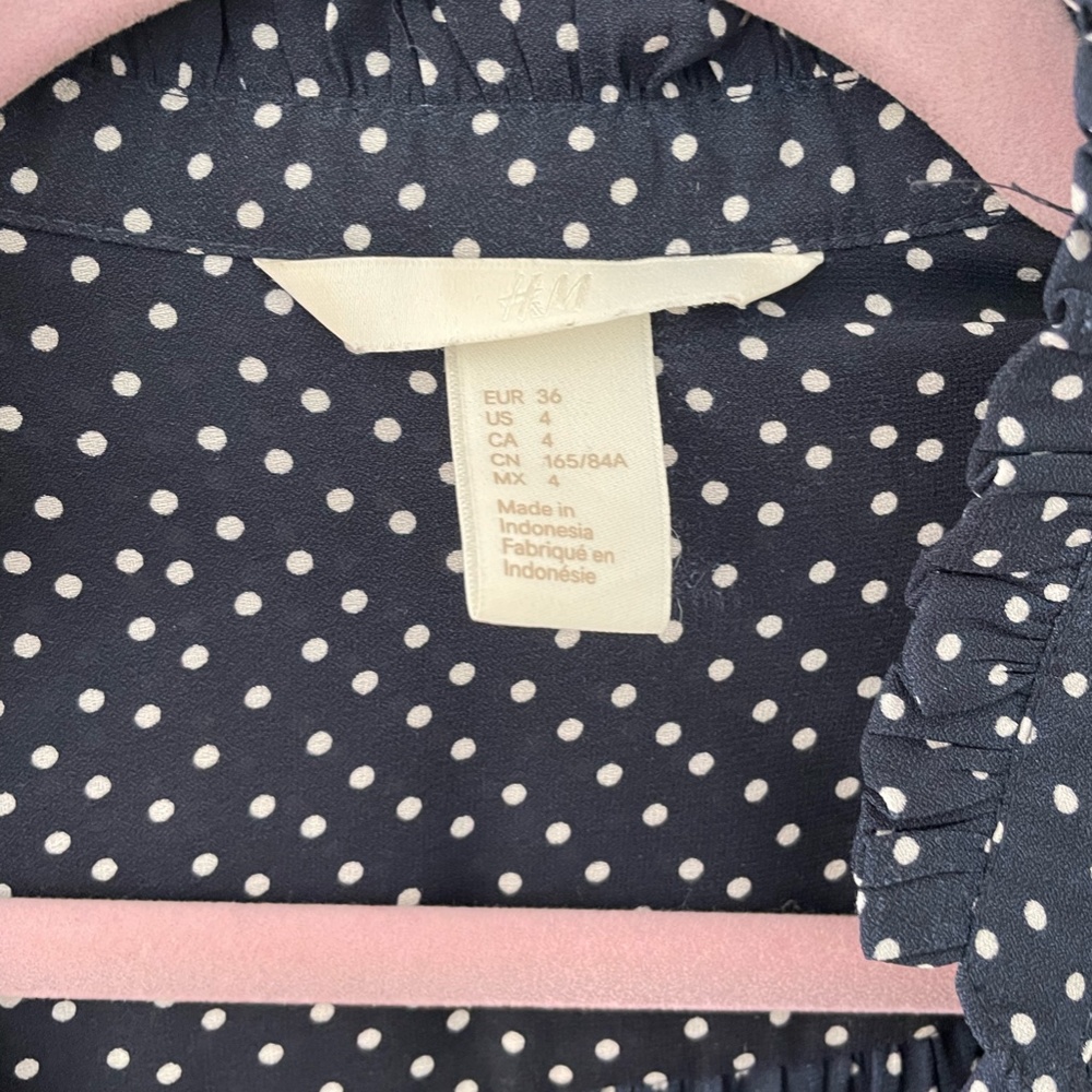 H&M, Size 4, Navy & White - Picture 2 of 2